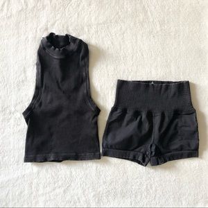 Free People Happiness Runs High-Neck Crop Tank